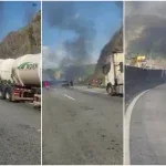 Caminhão com combustível explode, mata duas pessoas e fecha rodovia; veja vídeo