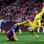 Barcelona: Fermín vai ao hospital após choque com goleiro na Champions; veja vídeo