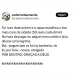 Aquele momento em que o date começa com drinks caros e termina com um aperto no em destaque