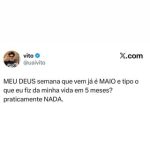 O perfil @uaivito, do X.com (antigo Twitter), publicou um meme que está fazendo em destaque