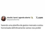 Quando a planilha de gastos vira motivo de horror e proibição