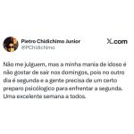 A rotina pós-fim de semana é um desafio para muitos, e um meme viral nas redes s em destaque