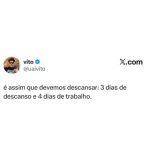 O perfil @uaivito compartilhou uma ideia genial (ou nem tanto?) para o descanso em destaque