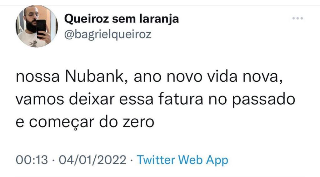 Vamos deixar essa fatura no passado, Nubank