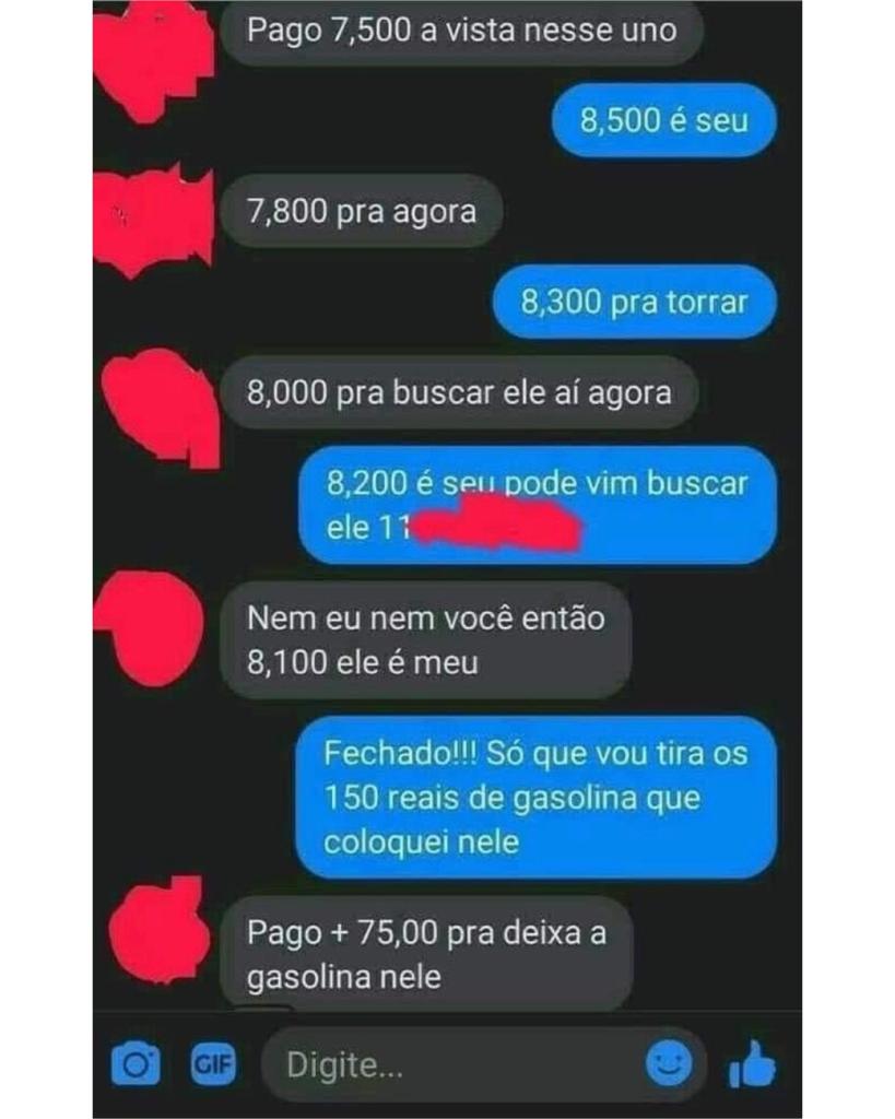 Eu negociando