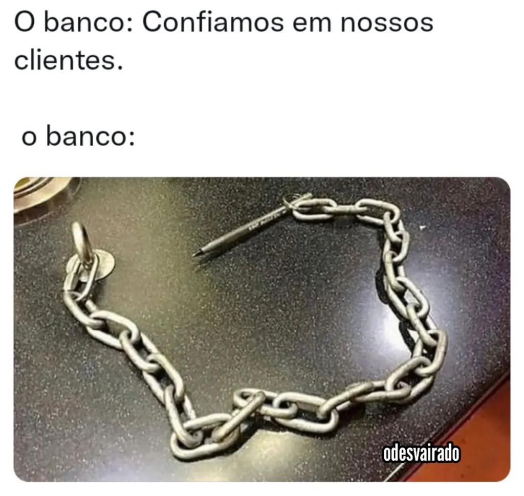 Nível de confiança do banco