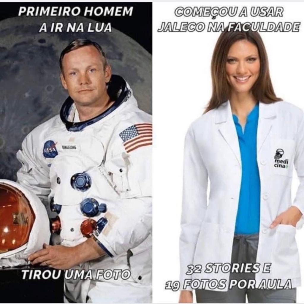 E se for mediciner, ainda sai com jaleco na rua