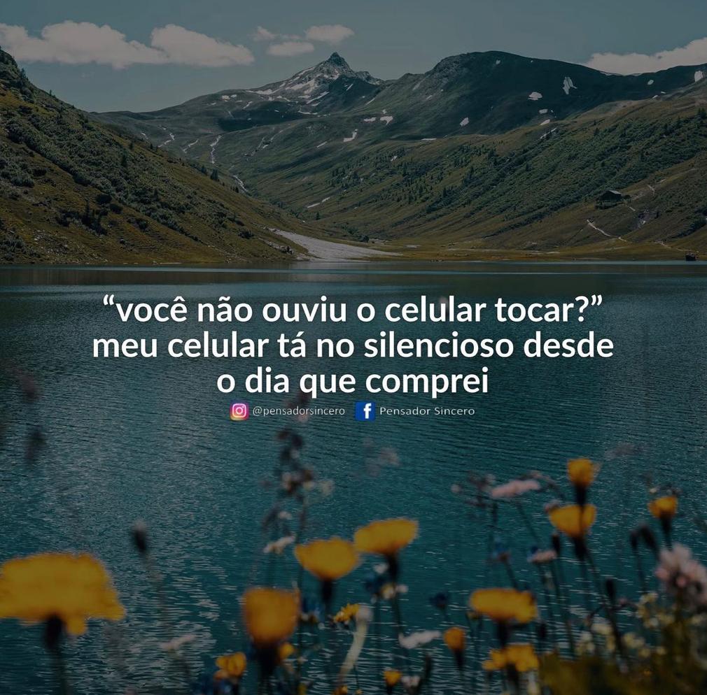 Não sei nem qual a música do toque