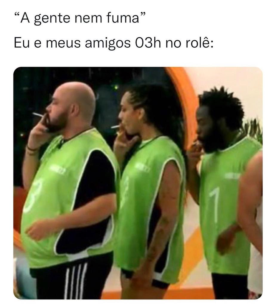 3 horas de rolê e todo mundo vira o Fiuk