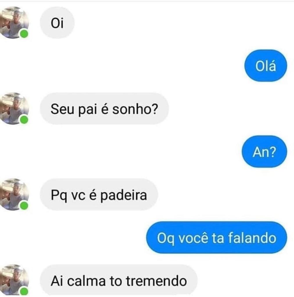 Nossa cara, tô nervousr