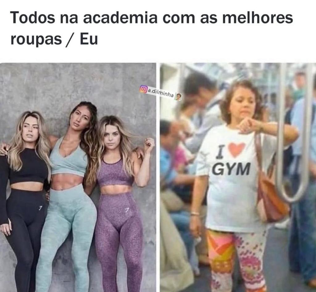 Eu na academia