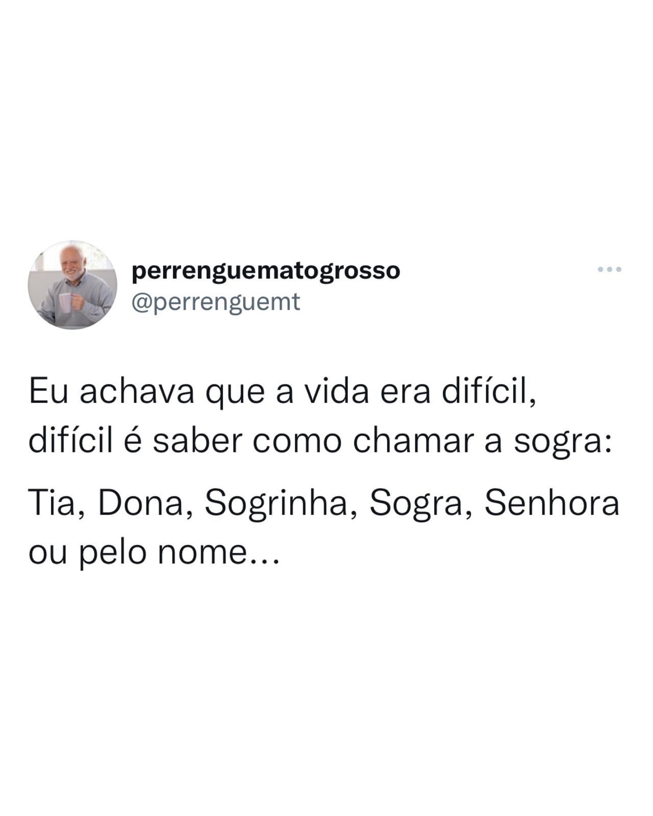 Como que chama a sogra?