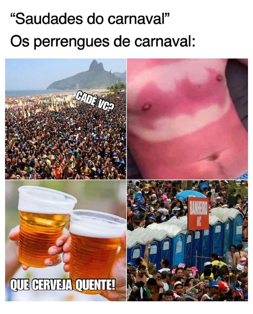 Saudade é dos perrengues de Carnaval