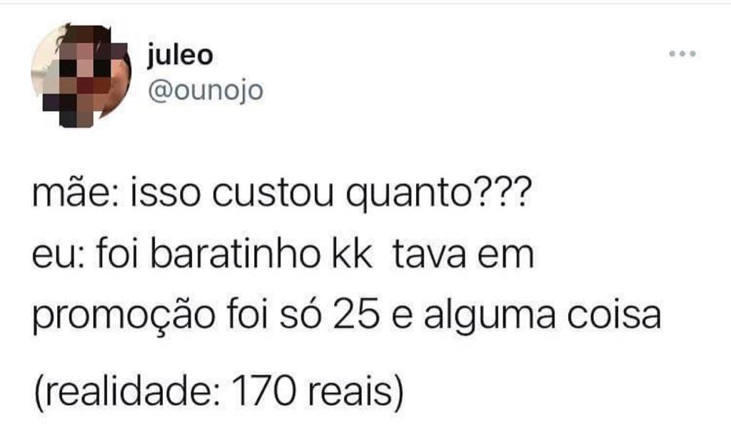 Eu quando não quero falar o preço de algo