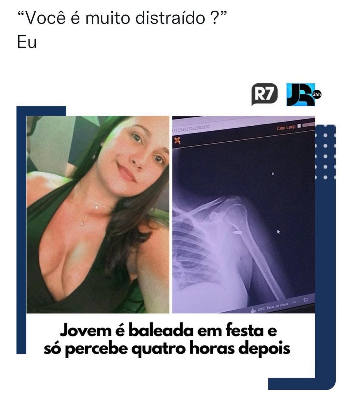Quando perguntam se eu sou distraída