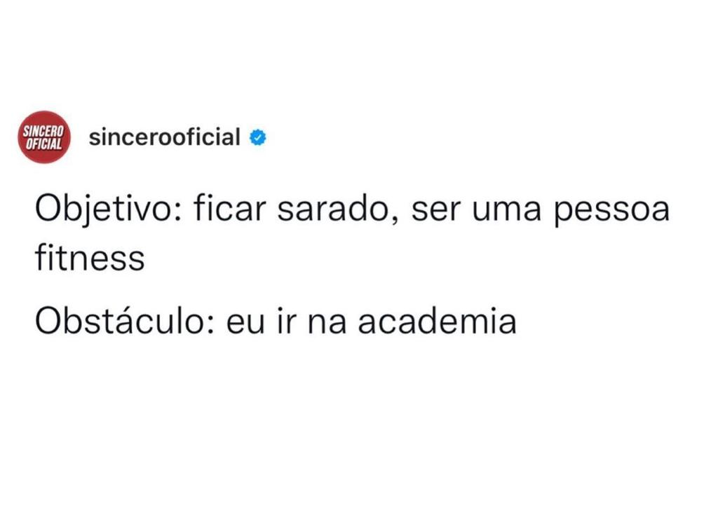 Eu tentando ser fitness