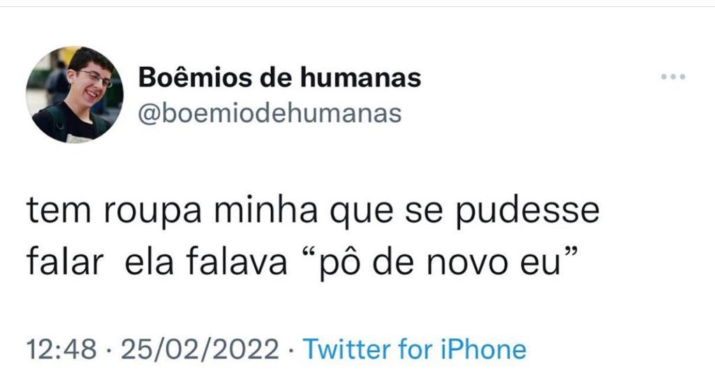 Quase todas as minhas roupas