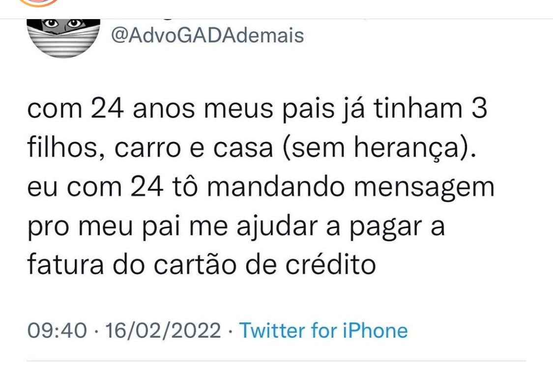 É sobre isso