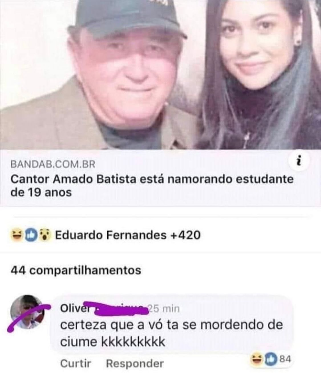 Certeza que a vó tá com ciúmes