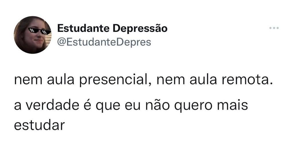 Não quero mais estudar