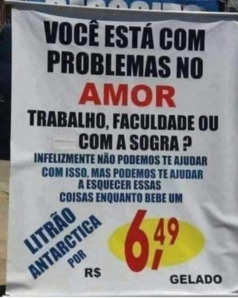 Não resolve nada, mas ajuda