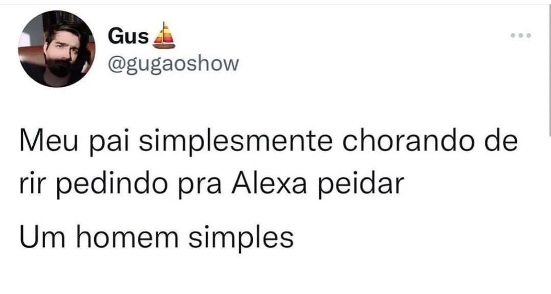 Um homem simples kkkk