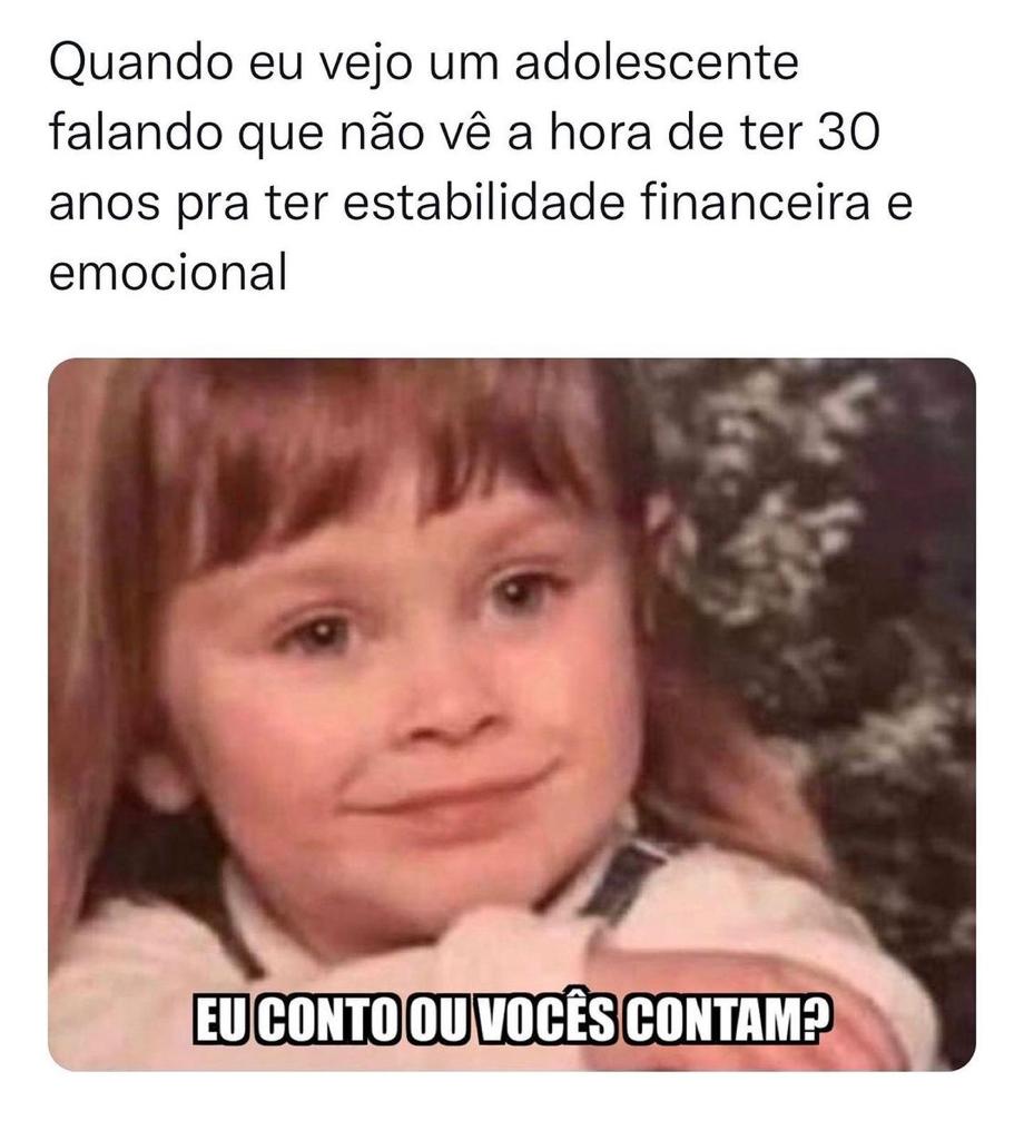 Eu conto ou vocês contam?