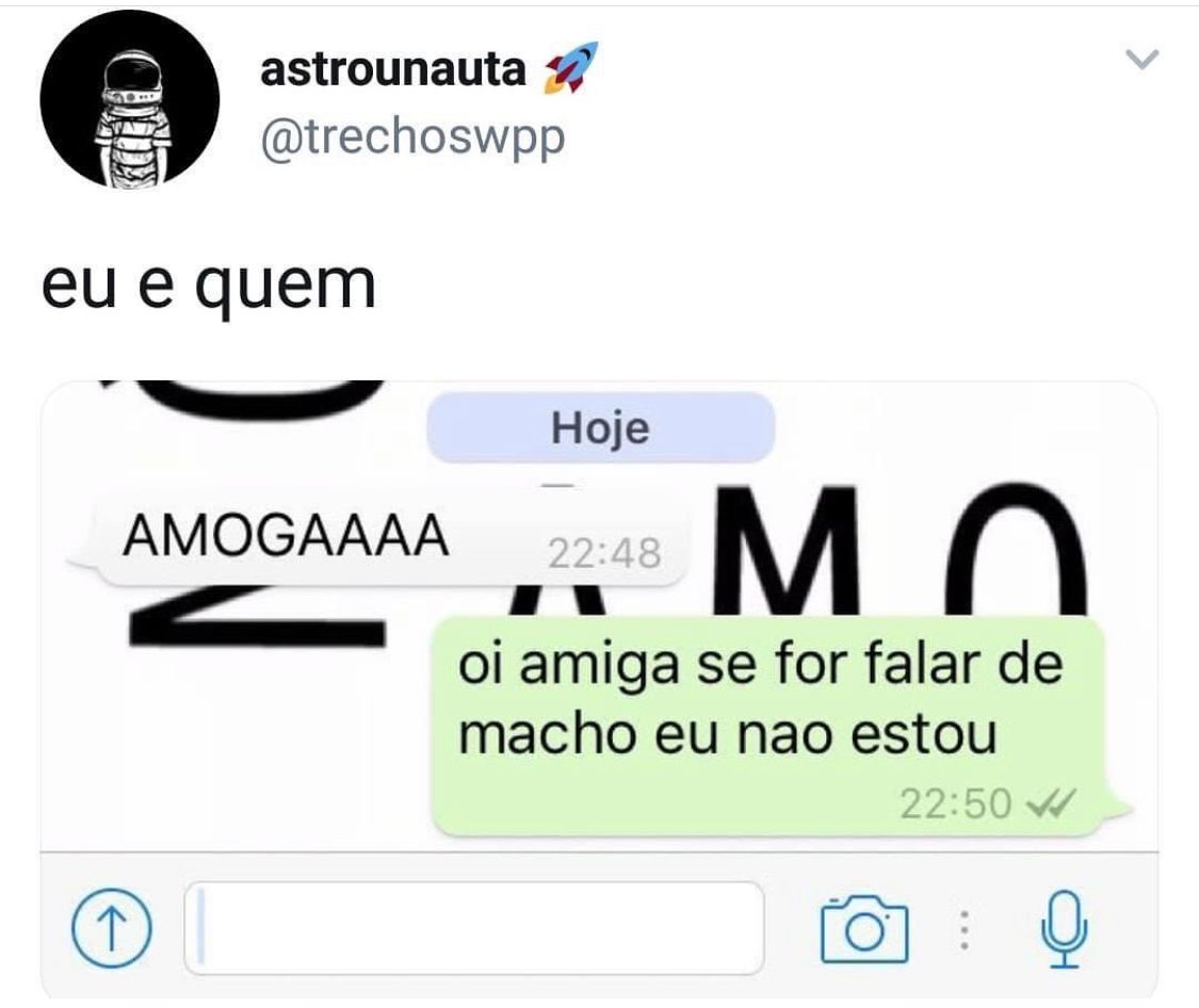 Eu e quem?
