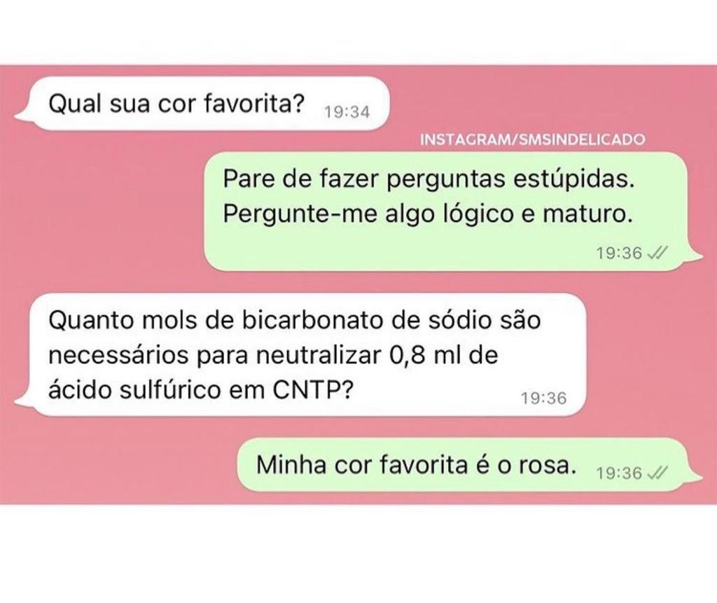 Minha cor favorita é rosa