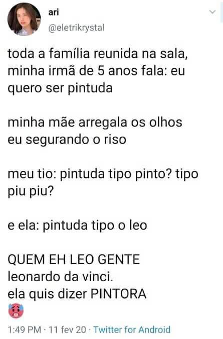 Meu Deus, essa criança gente! kkkk