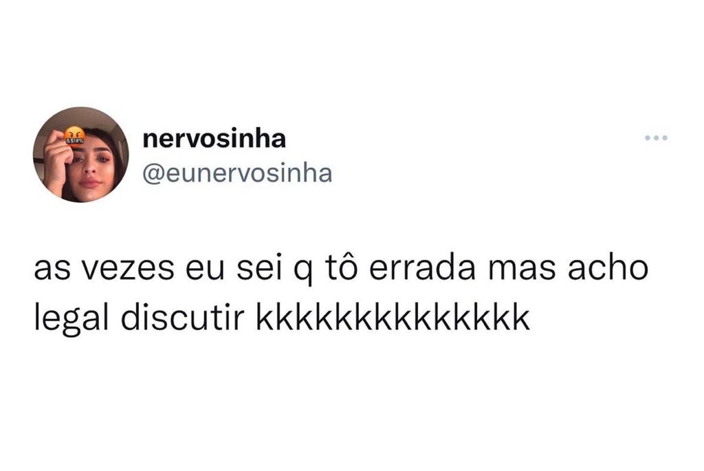Mas é legal discutir