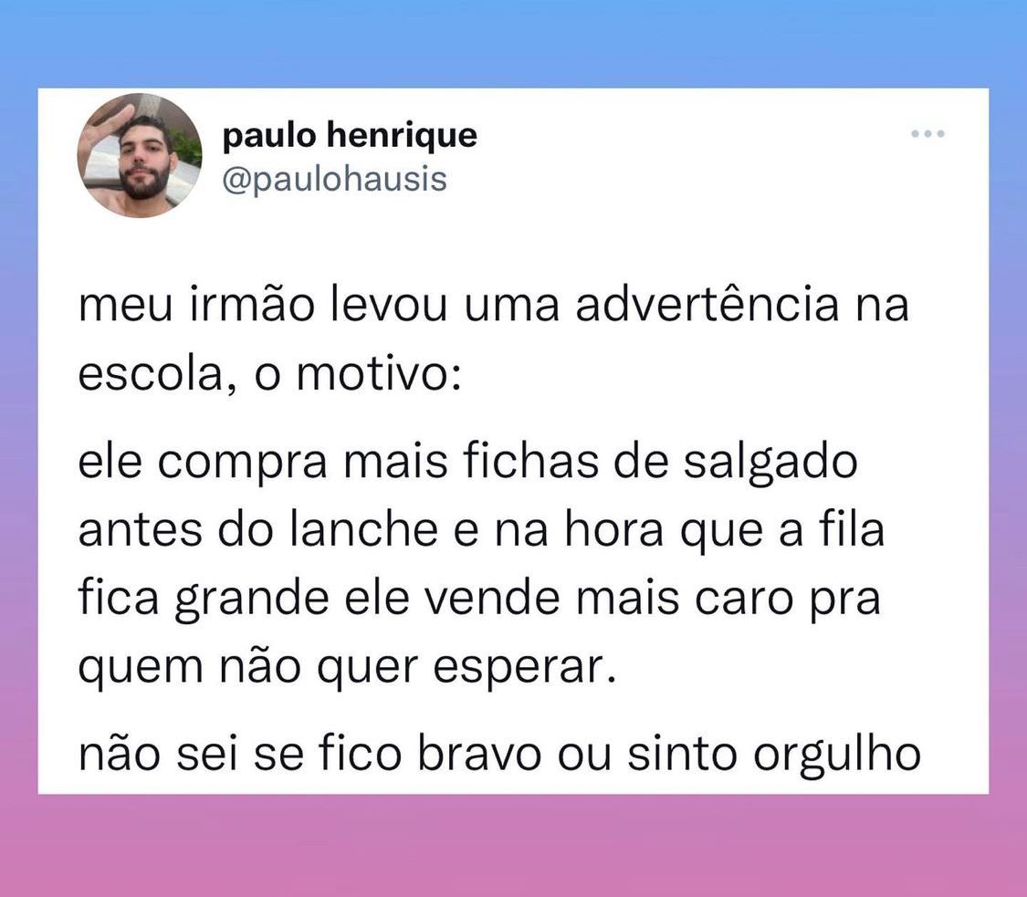 Eu sentiria orgulho