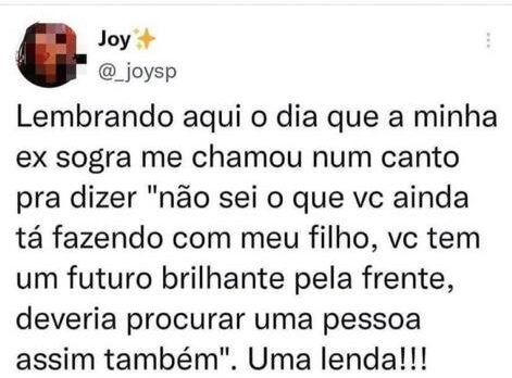 Essa sogra é uma lenda!