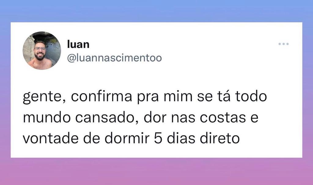 Tem mais alguém assim?