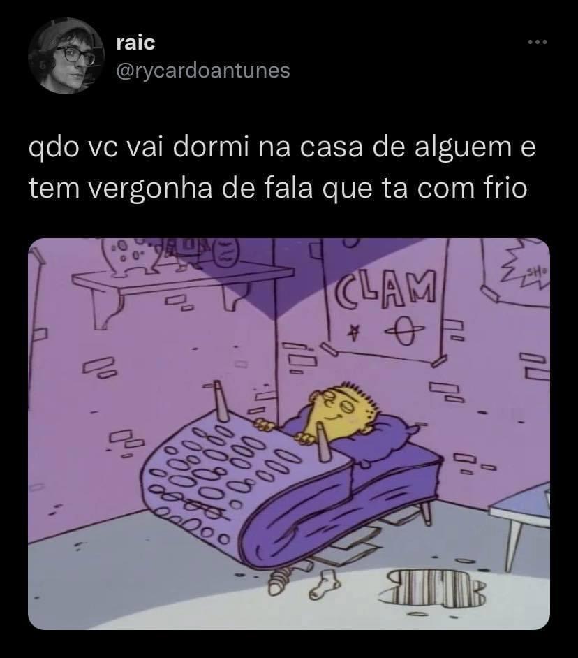 Sempre que durmo na minha amiga