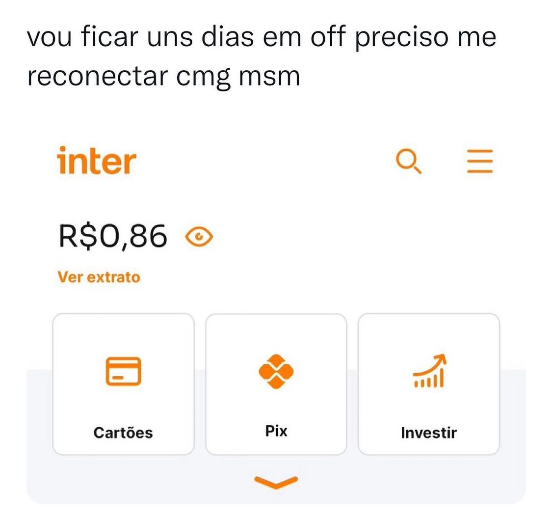 Preciso ficar sozinho e tals
