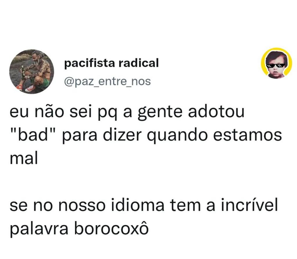 Por que não usamos borocoxô?