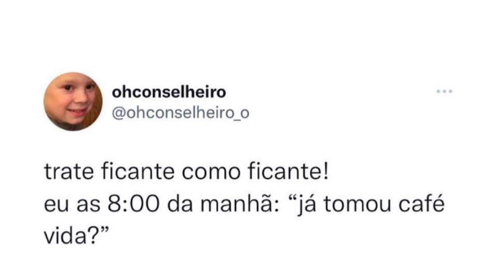 Eu tratando ficante como ficante