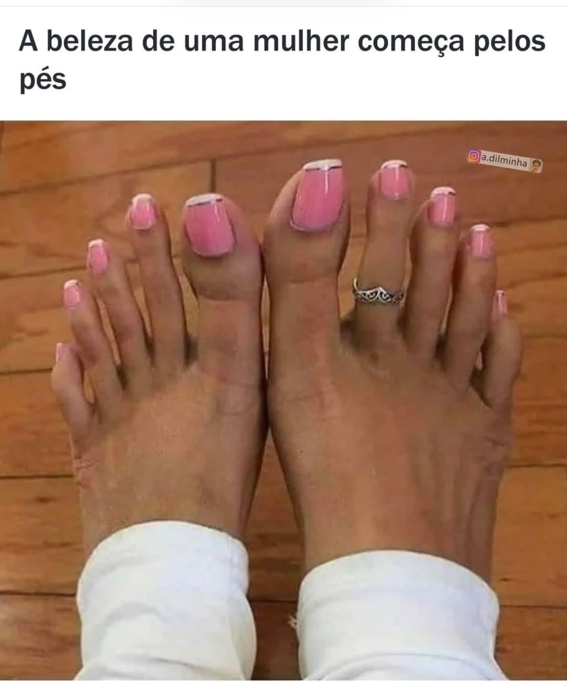 Que medo desse pé
