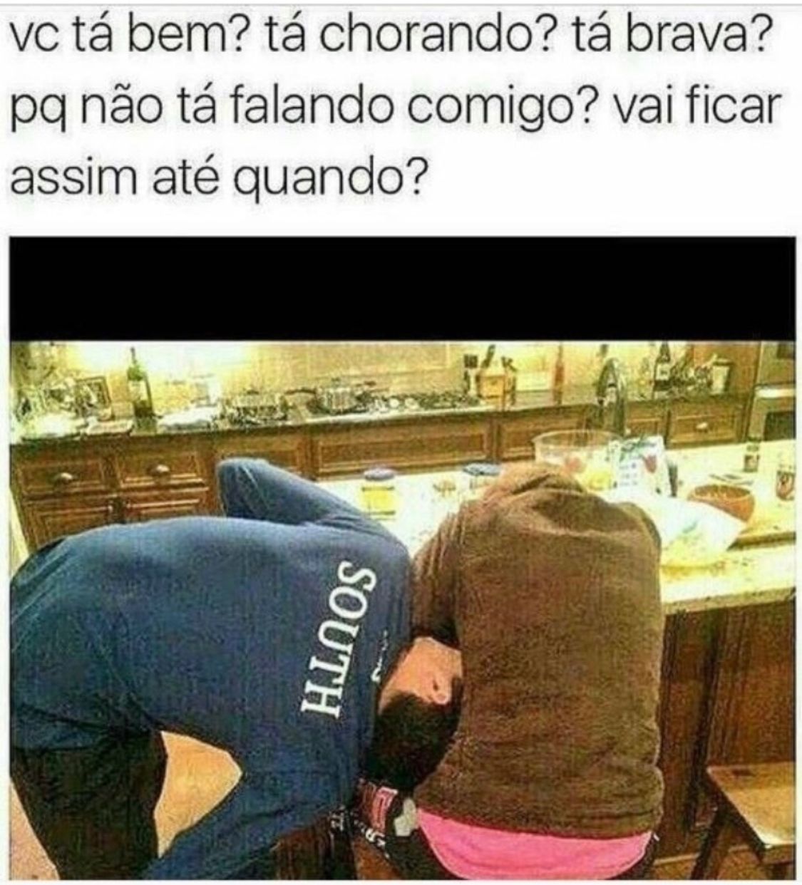 Vai falar comigo não?