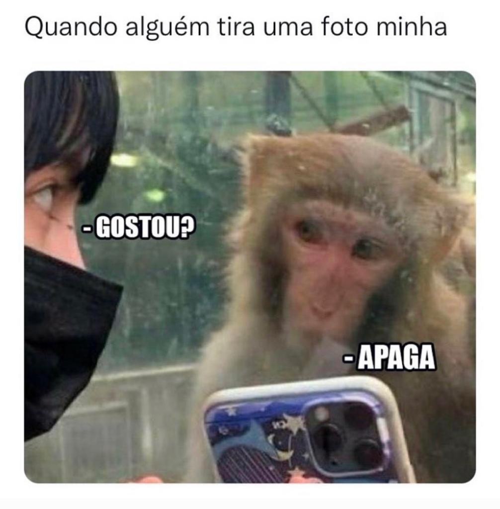Quando tiram foto minha