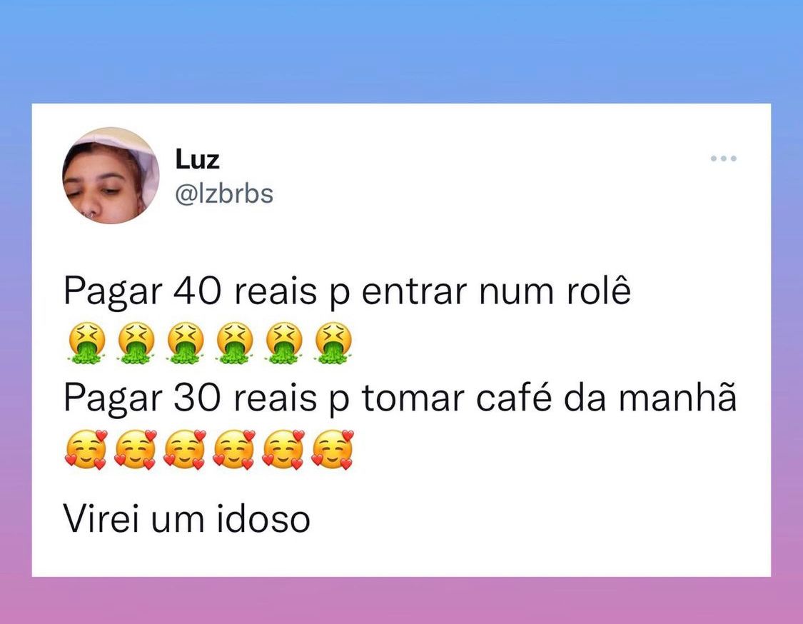 Virei um idoso