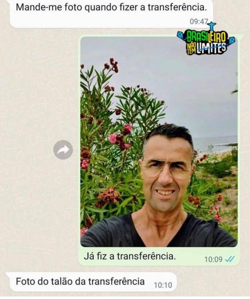 Manda foto quando fizer a transferência