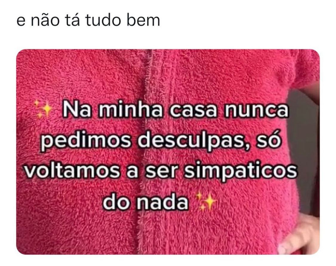 E não tá tudo bem