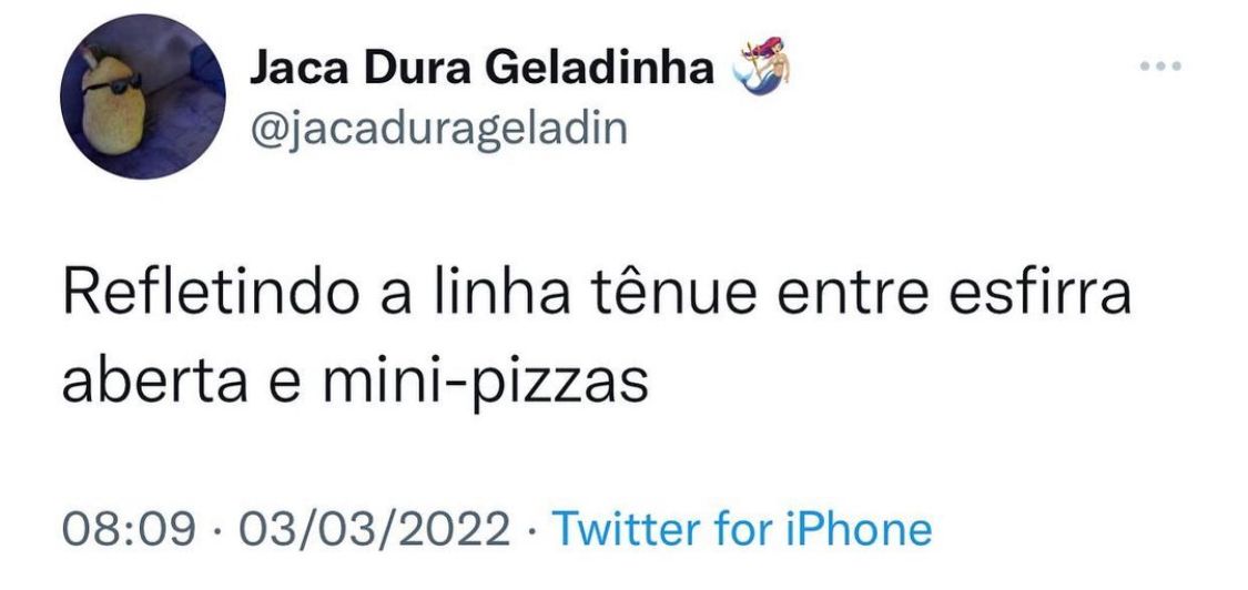 É uma linha muito tênue