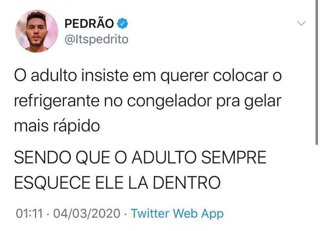 Maior erro do adulto