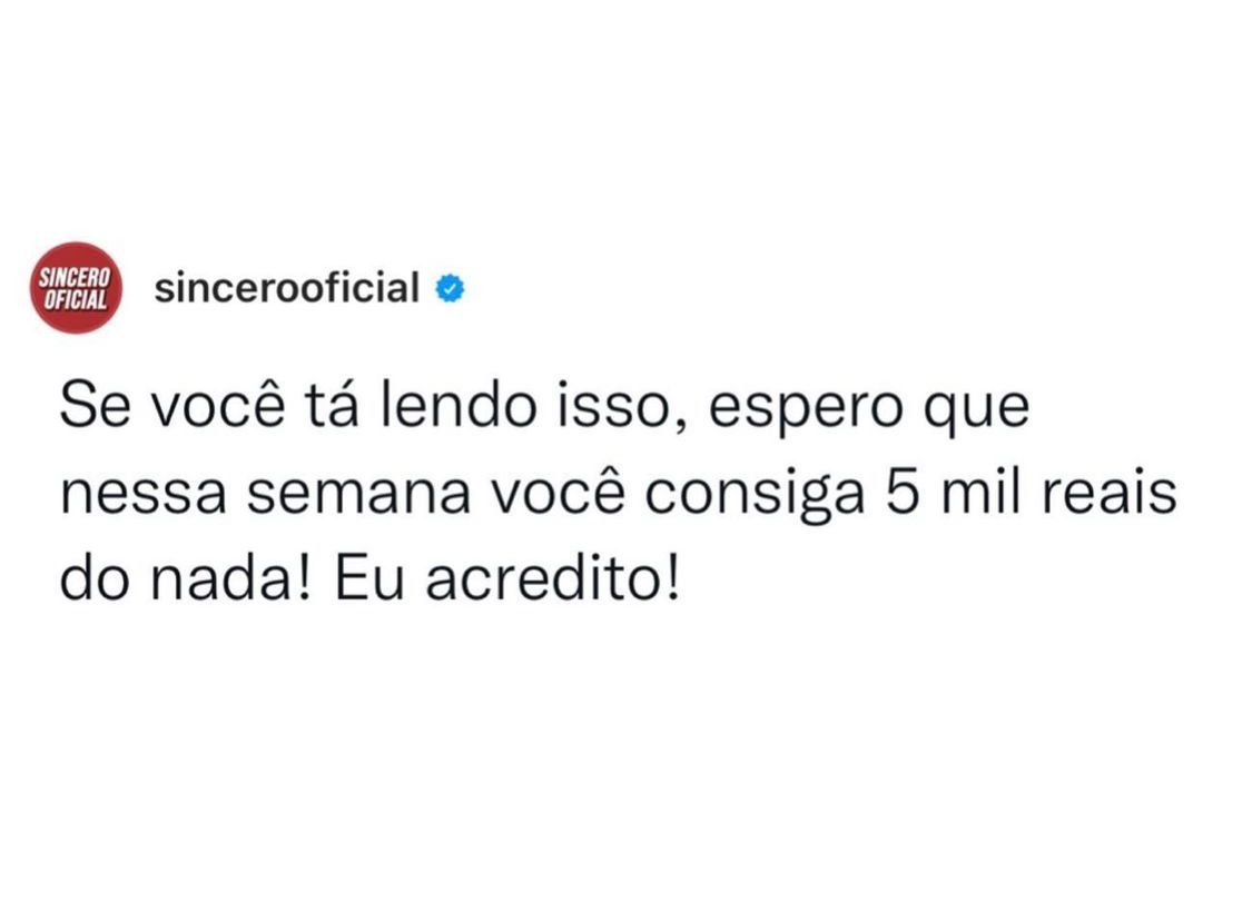 Eu acredito!