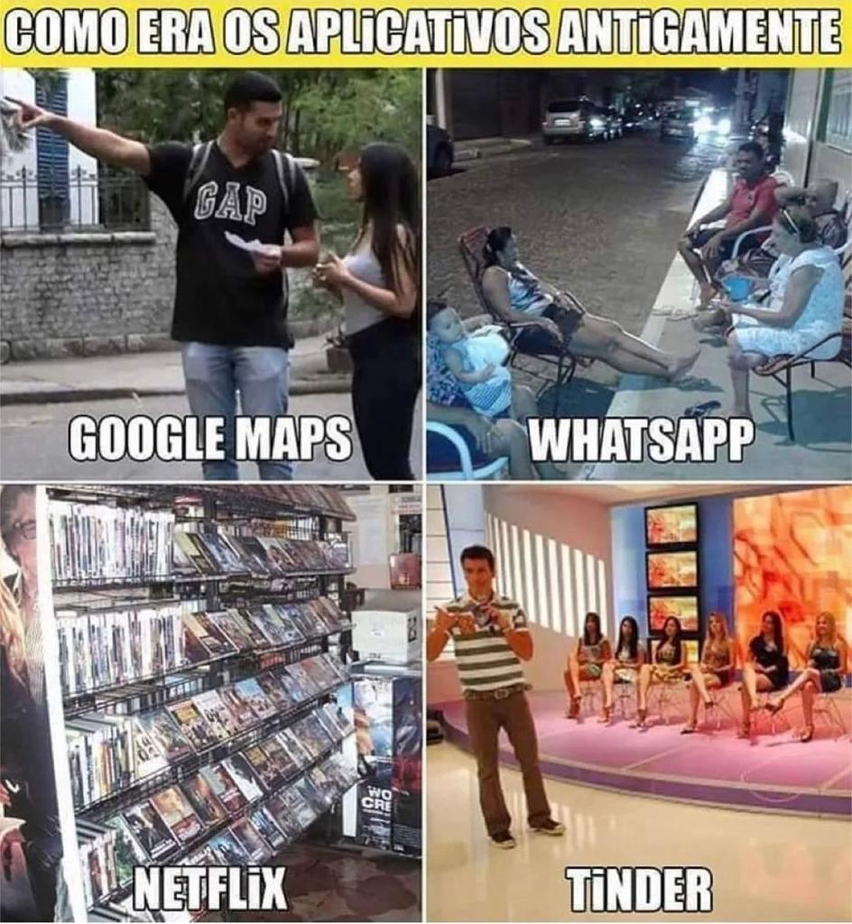 Aplicativos de antigamente