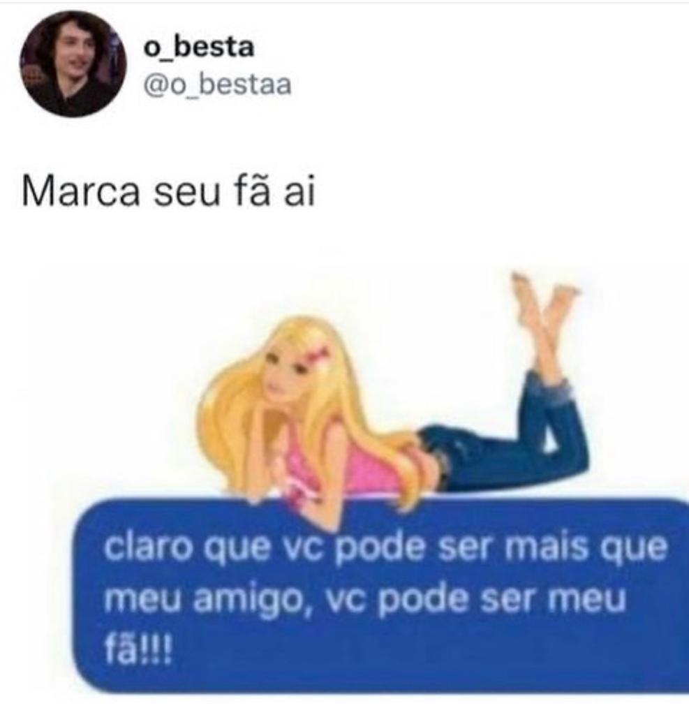 Manda essa para o seu fã aí