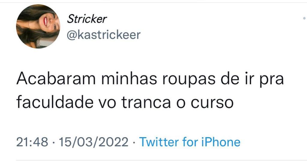 Vou trancar o curso
